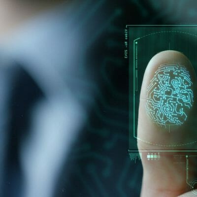 Thumbprint scan for cybersecurity